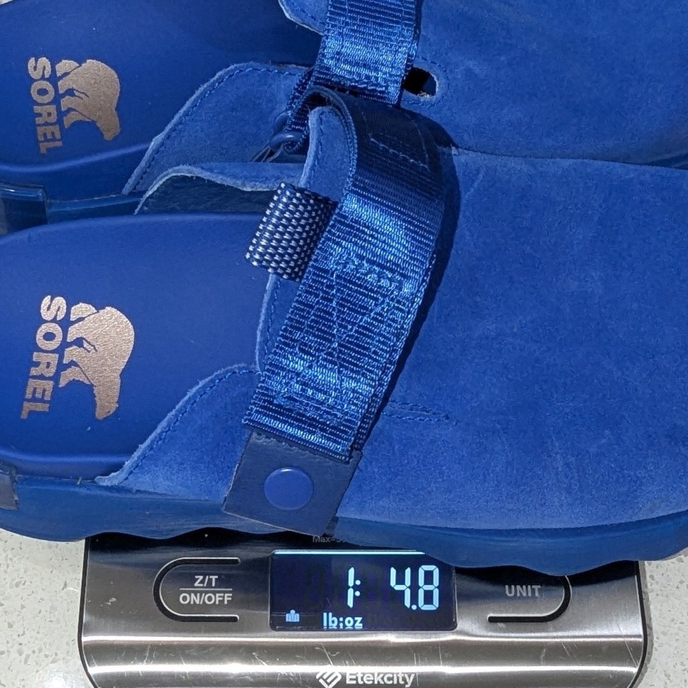 Sorel Ona Rmx Mule Electric Blue Suede SlipOn Platform Clog 8.5 Comfort Gorpcore - Picture 12 of 12